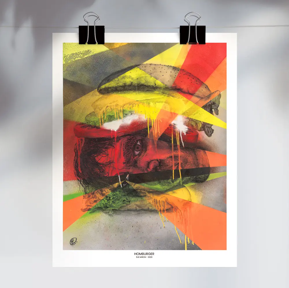 Homburger - Reproduction Fine Art par Élie Miron (5" x 7", Avec signature de l'artiste)