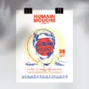 Humain Mouche Expérience - Affiche par Élie Miron