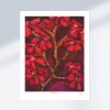 Oeuvre Fleurs Rouges en d'édition limitée par l'artiste Élie Miron